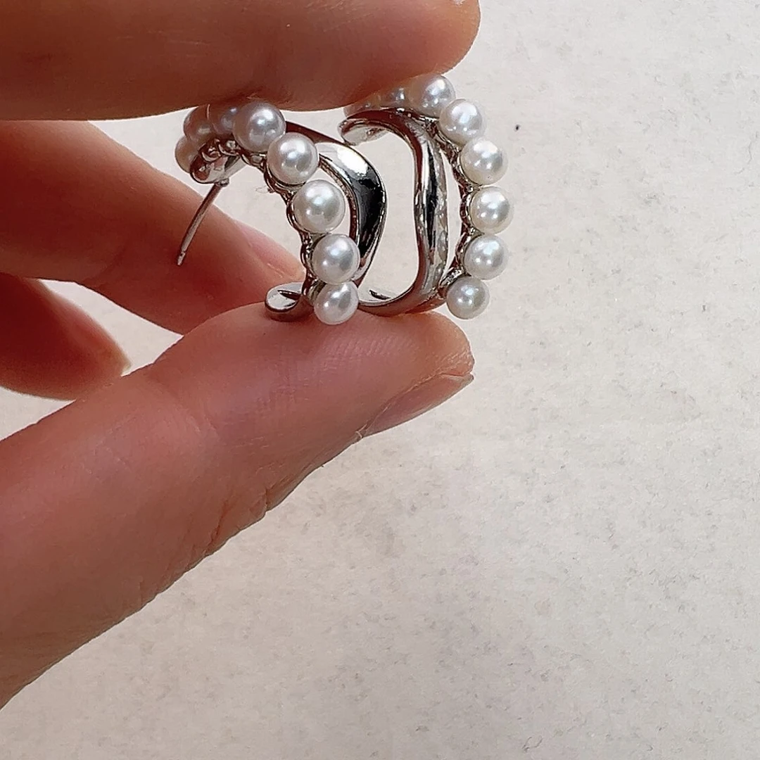 淡水珍珠耳饰未镶嵌