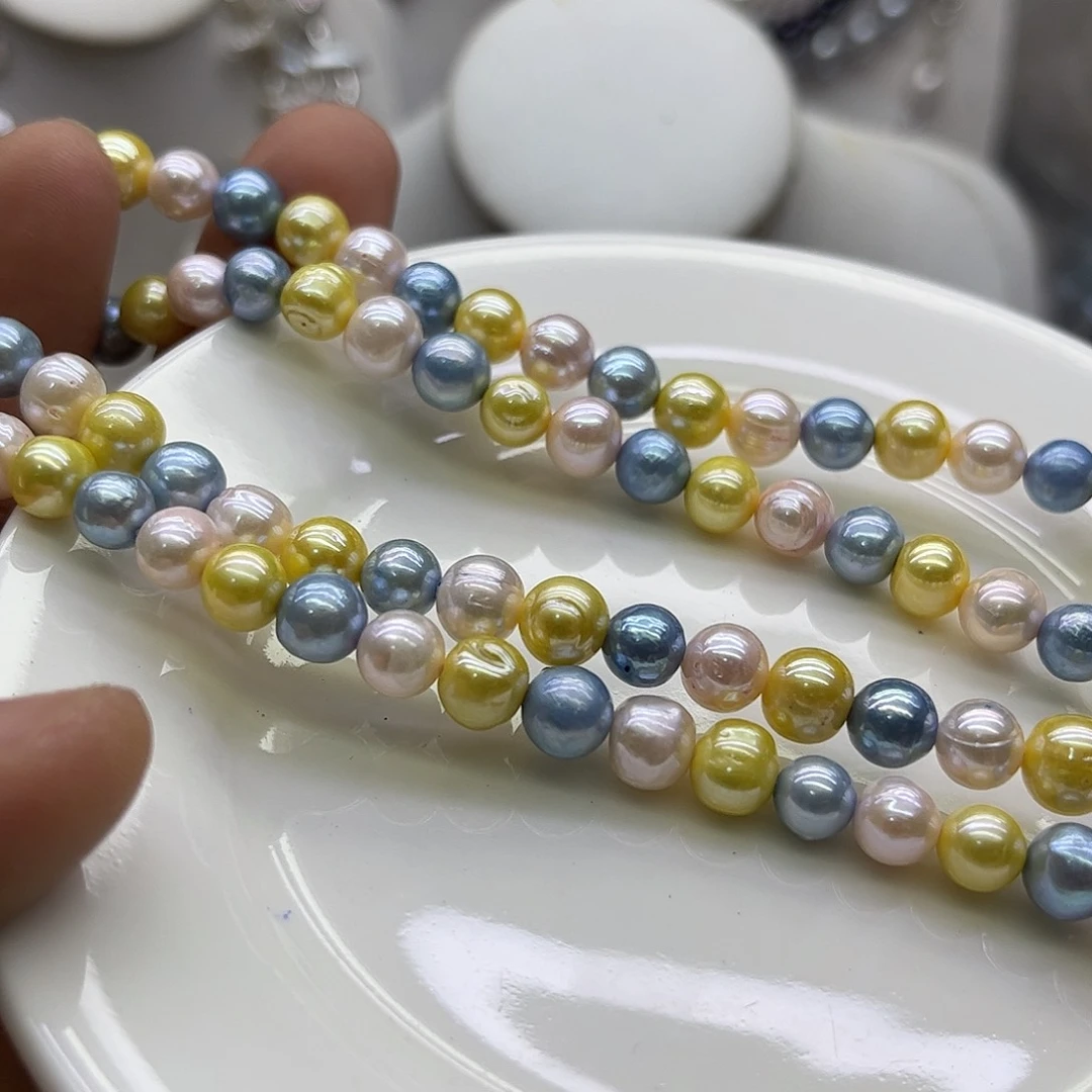 戒指钛钢淡水珍珠