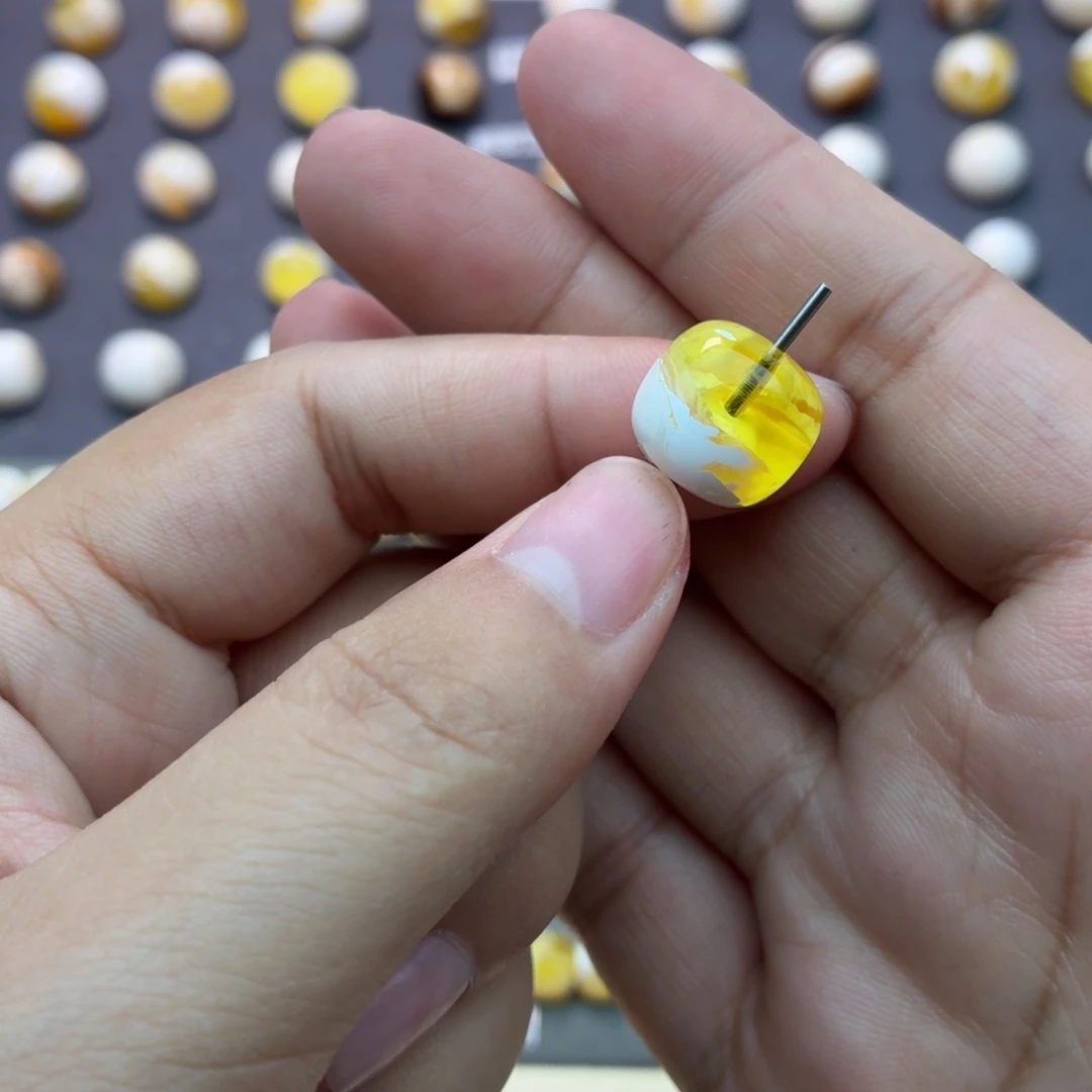 琥珀未镶嵌裸石13老型聚宝盆