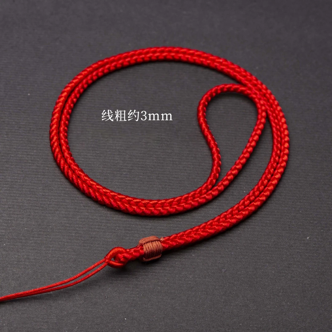 手工编织简约风格玉吊坠挂绳男女款吊坠挂绳毛衣链