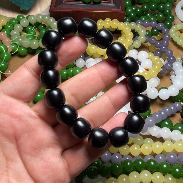 黑羊脂老型珠1314