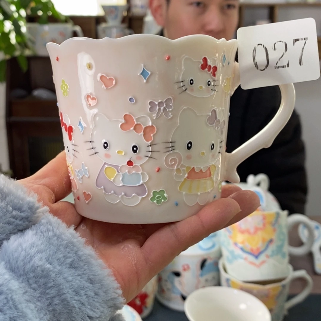 瓷片景德镇釉下彩手绘