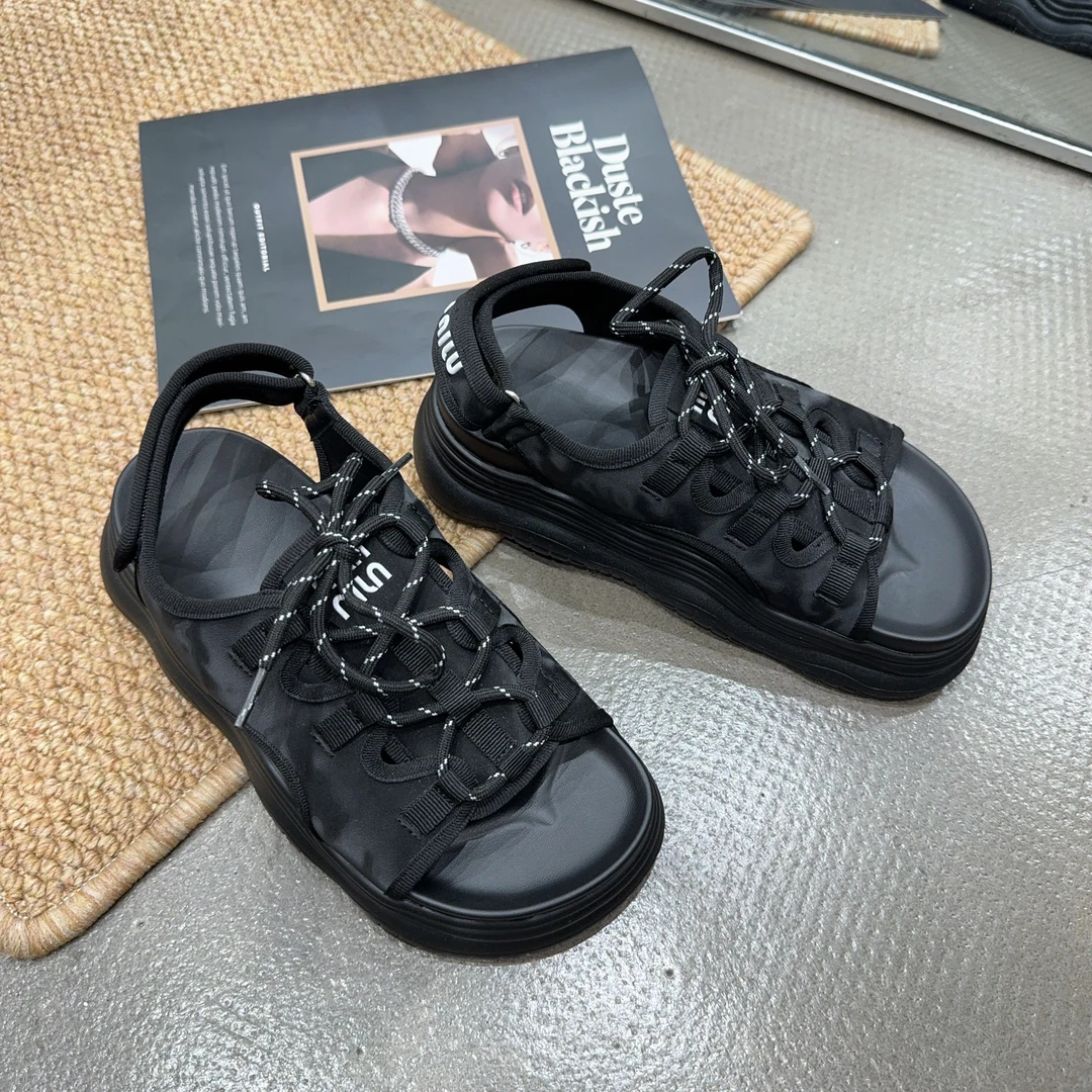 706-1 夏季新品女真皮魔术贴厚底凉鞋时尚英伦风英伦风休闲女凉鞋