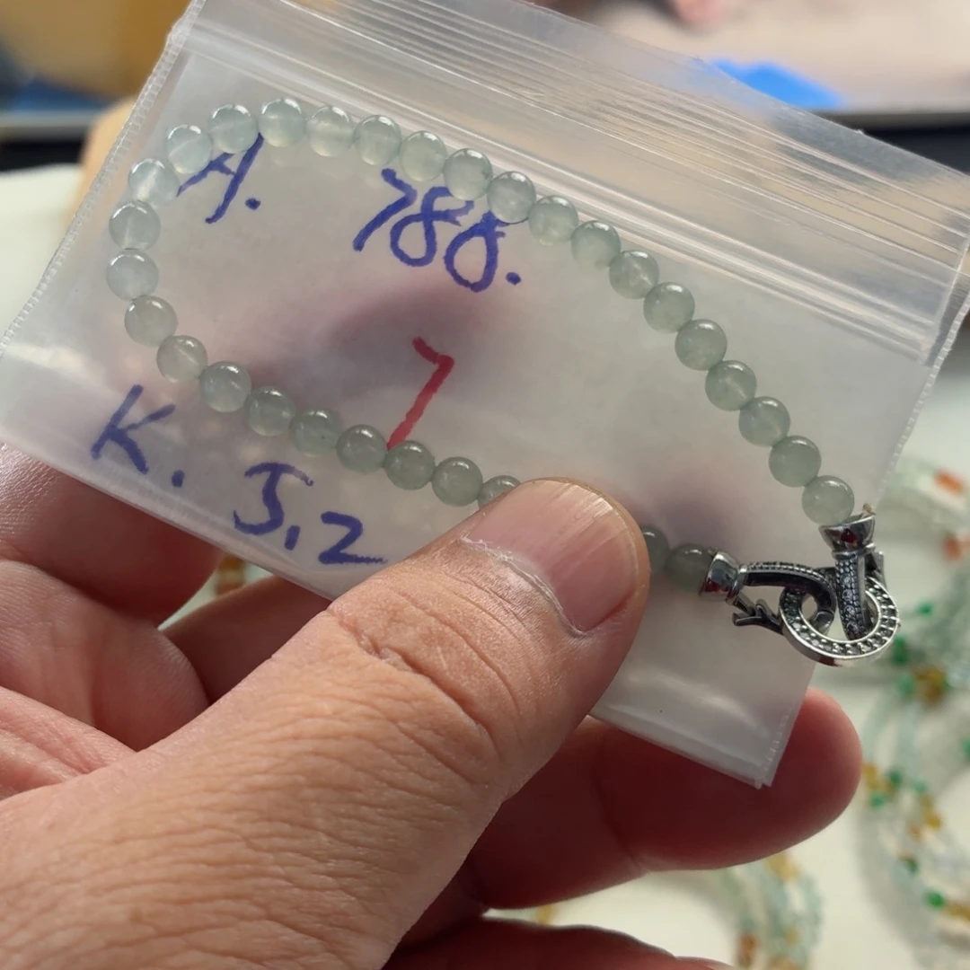 未镶嵌定制翡翠翡翠珠链