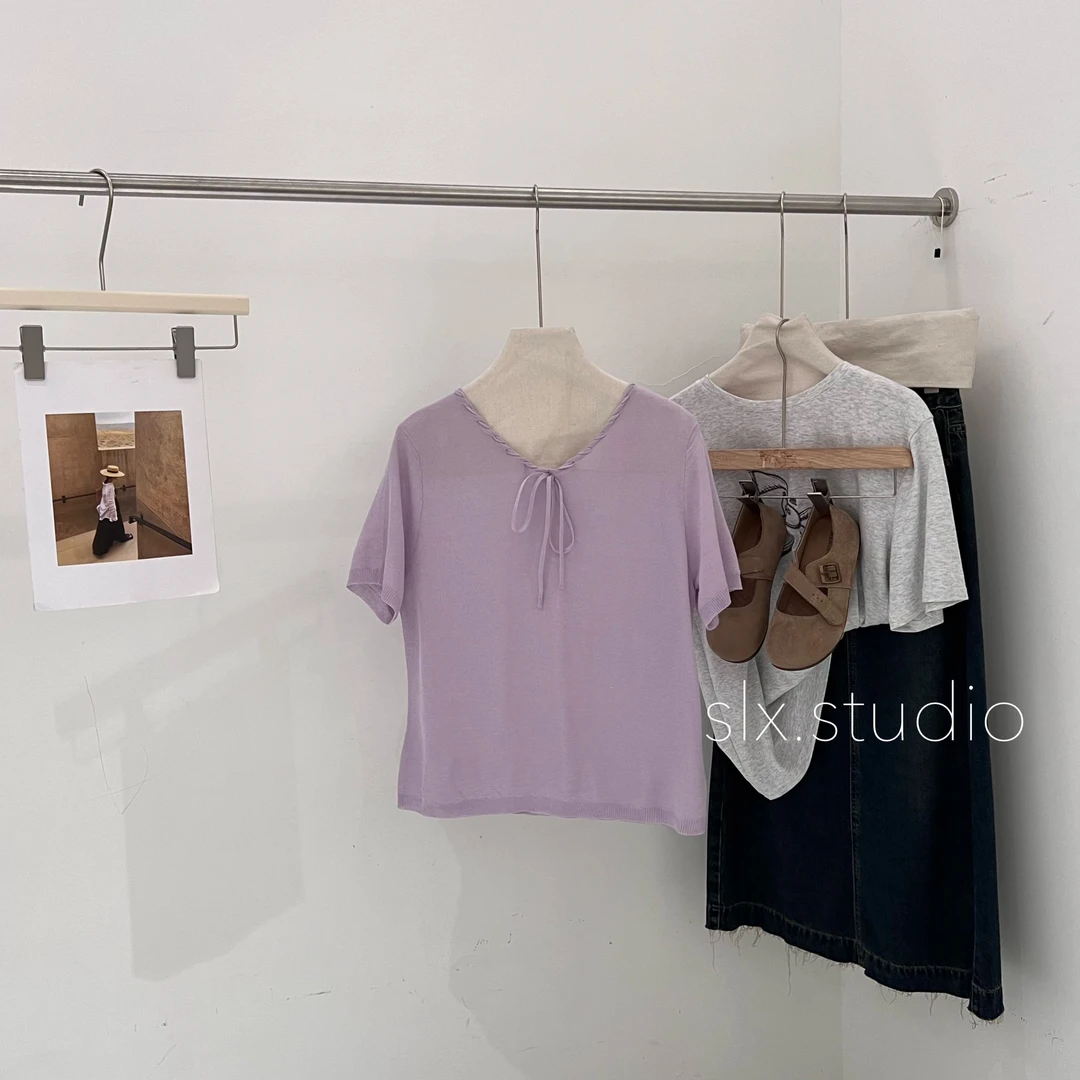 slx@ 65306 绑带小衫