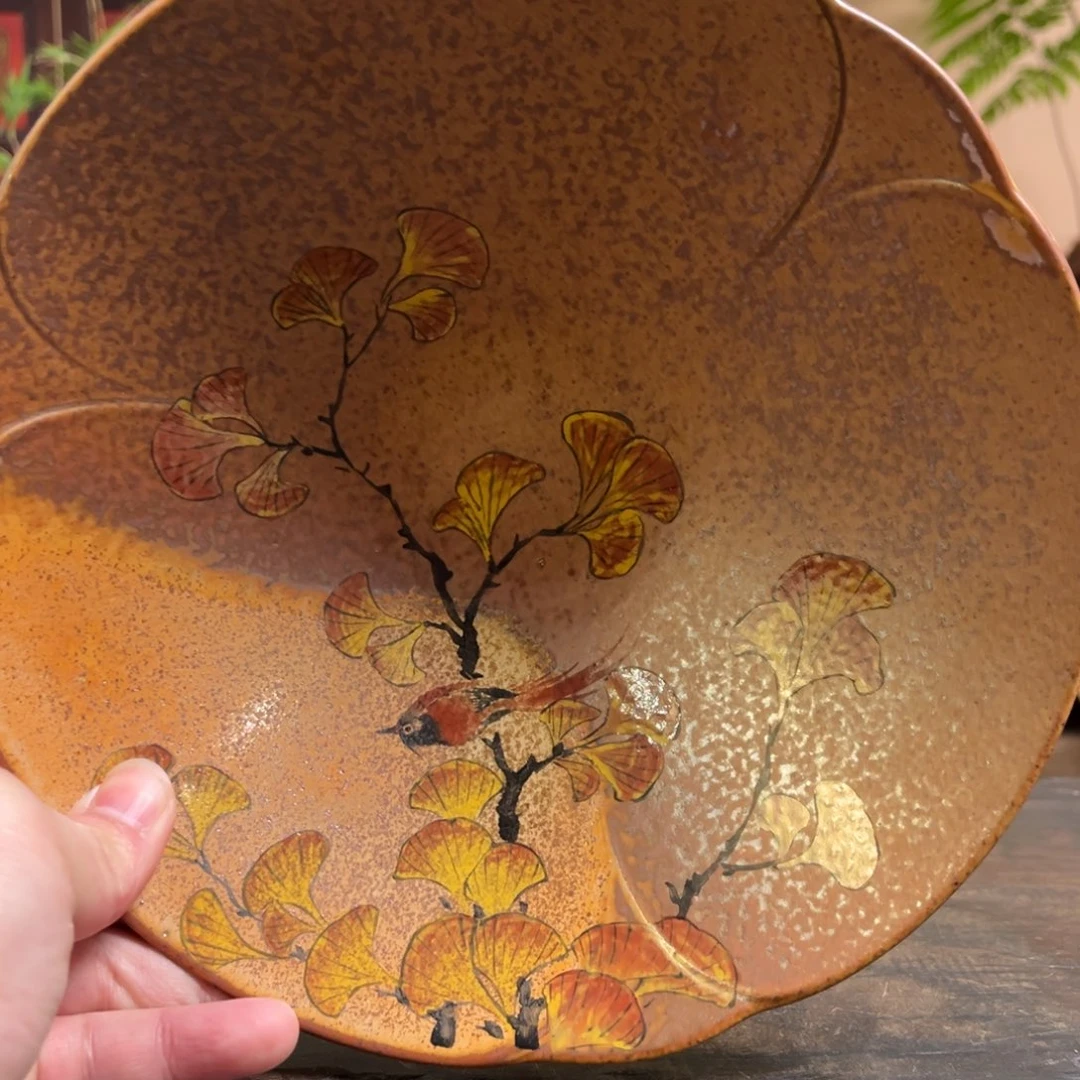 杯柴烧手工手绘陶瓷