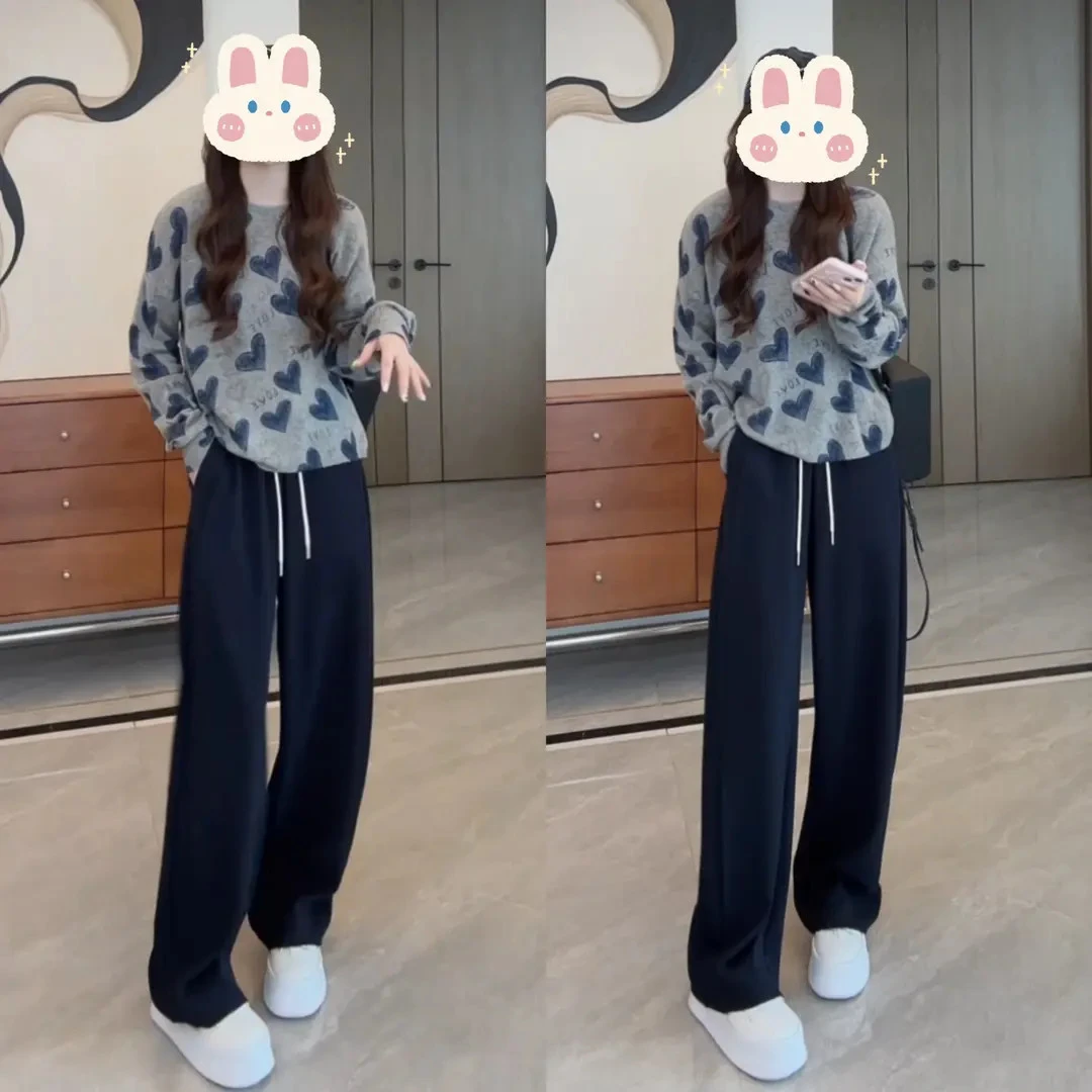 慵懒风气质宽松氛围感针织衫设计感减龄毛衣爱心毛衣女早秋洋气