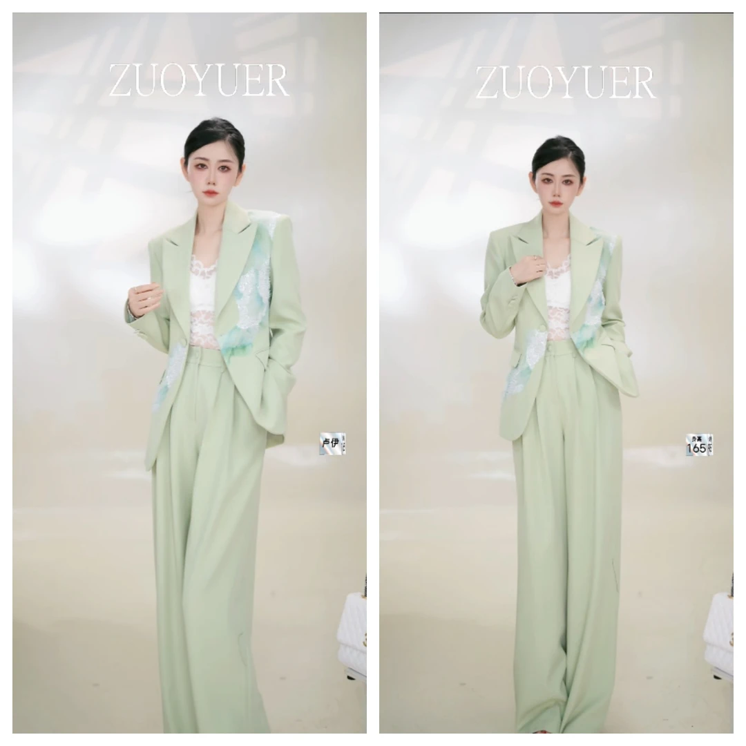 【定向】轻熟时尚套装设计师秋季西装休闲百搭气质上衣轻奢25810