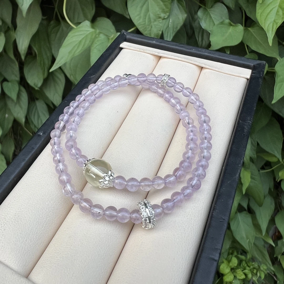 【月月家】 P073天然水晶 原创克鲁兹水晶设计款双圈多样性发其一