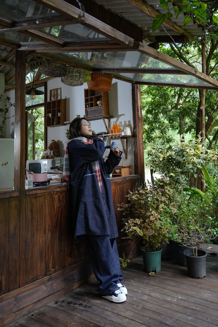 失物招领潮牌女装 2025冬季新款老钱风百搭牛仔风衣外套48693