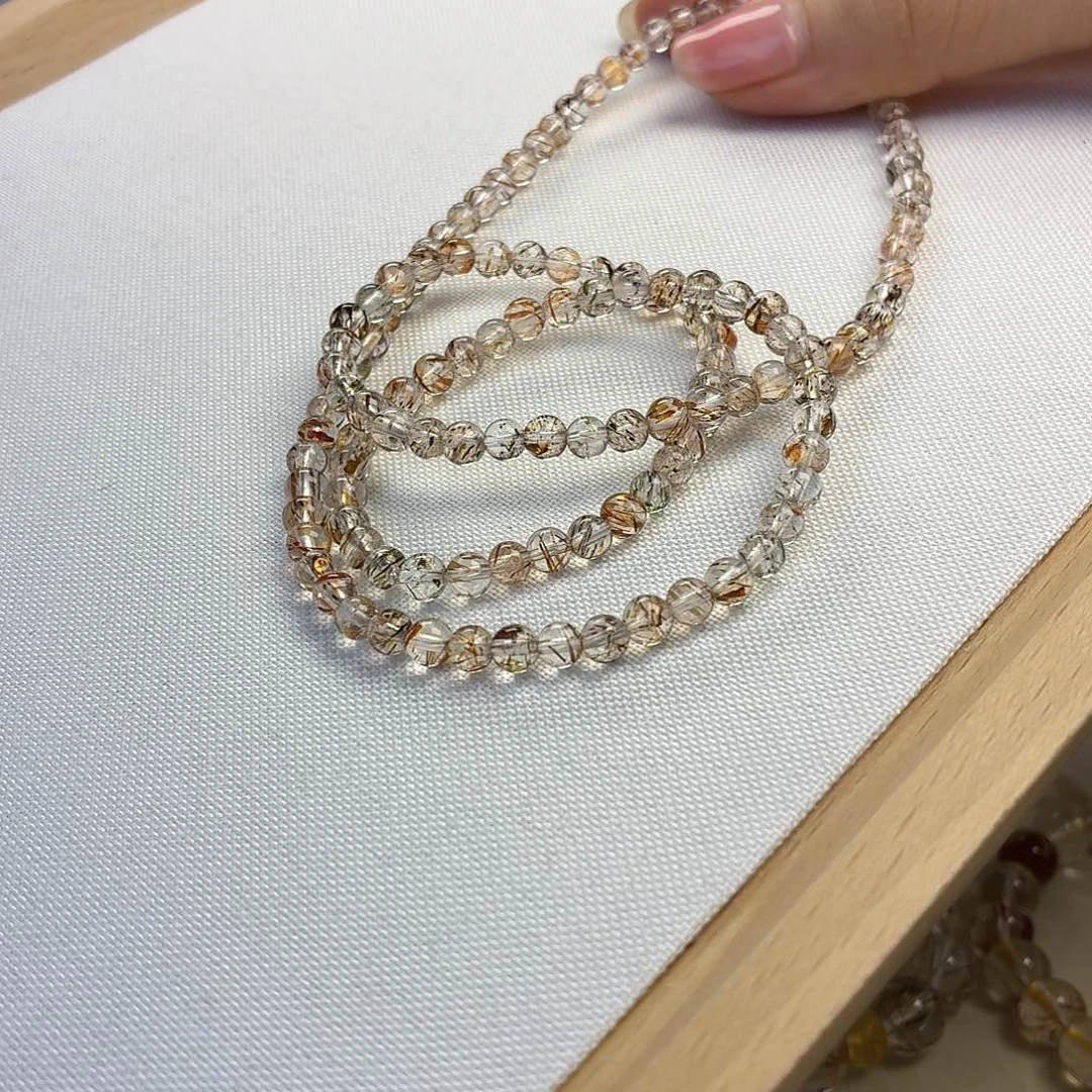 水晶手链未镶嵌黑超七三圈