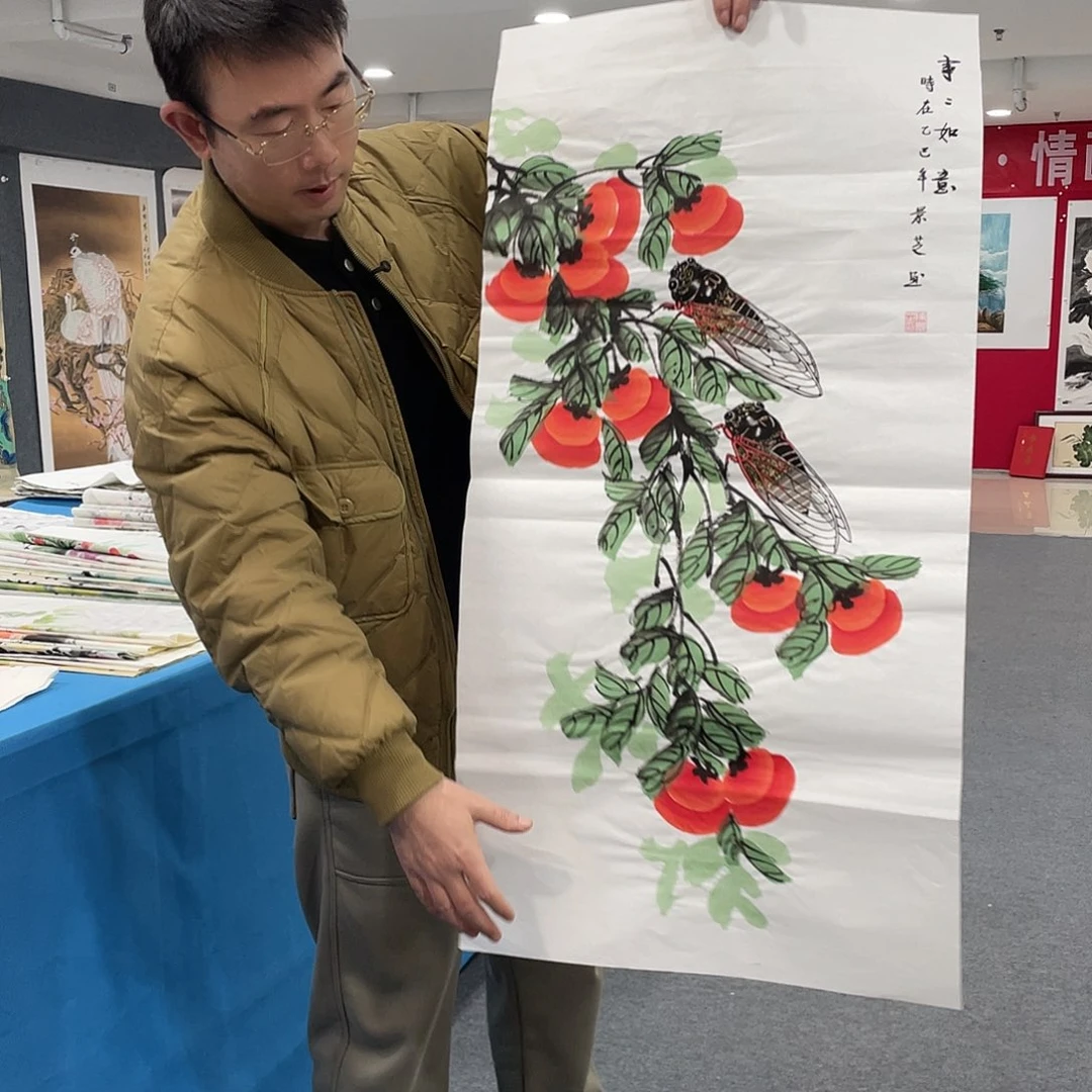 国画今天上午国画作品展示