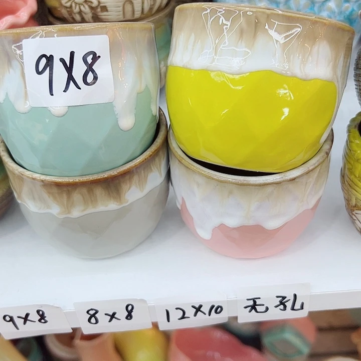 有孔，满10元发货多肉陶瓷花盆