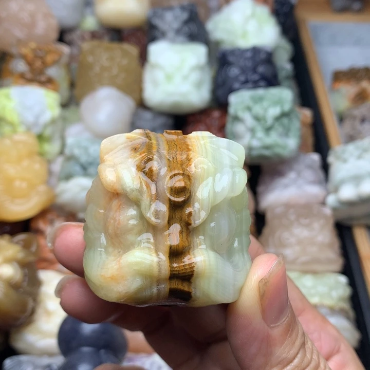 玛瑙/玉髓合金挂件