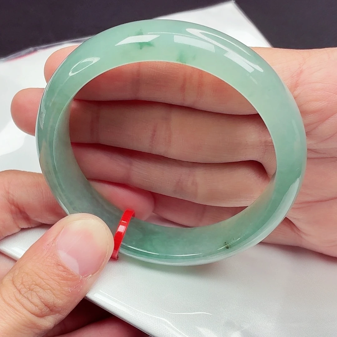 翡翠未镶嵌手镯58.9圈