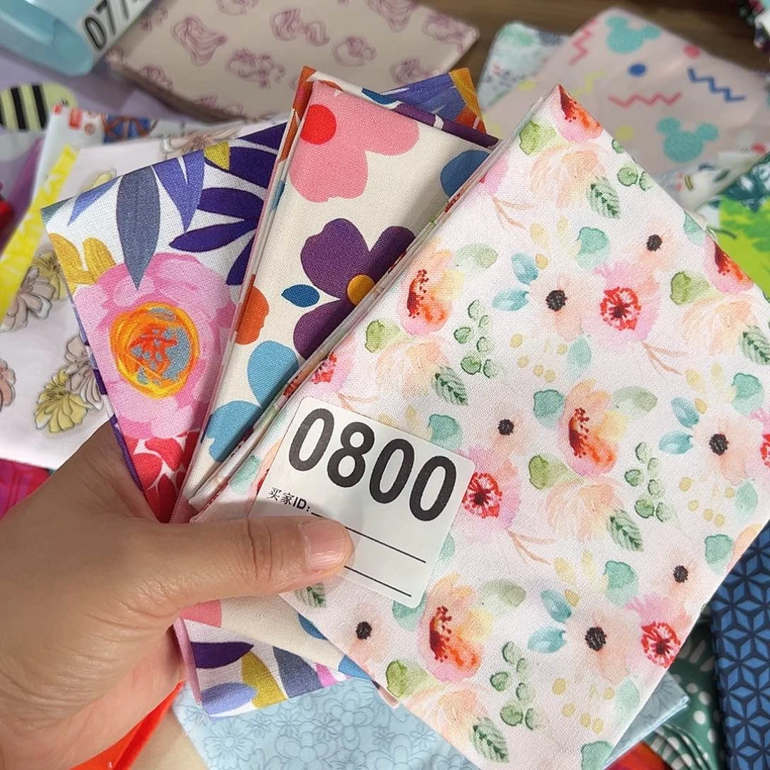 3片纯棉平布45.50厘米一片