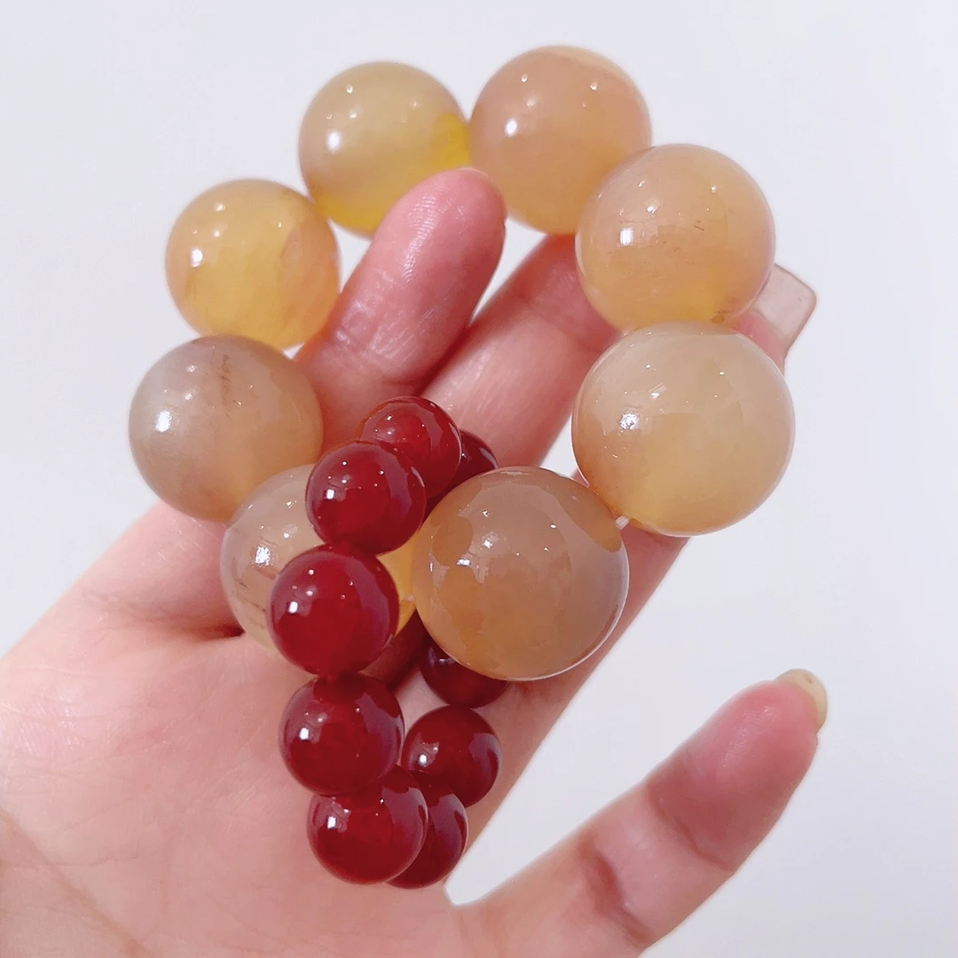 非金属珐琅手链 【青丝寥寥】高蜜藏羊羊角原创设计手捻