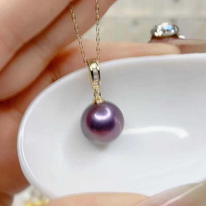 合金淡水珍珠吊坠(赠链)