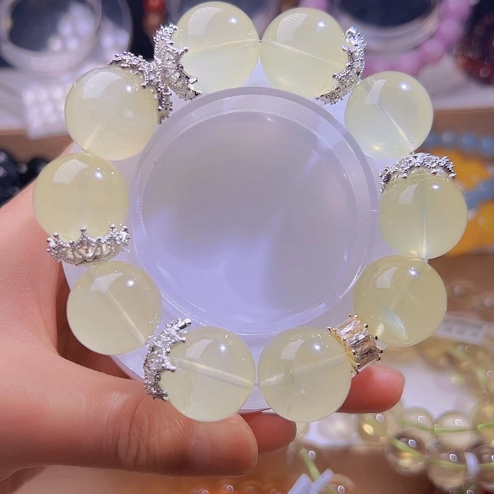 水晶手链未镶嵌柠檬黄水晶