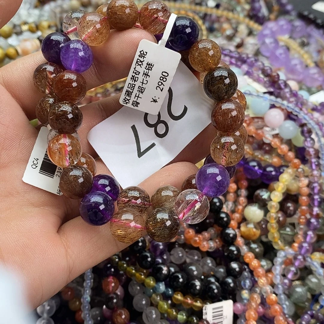 水晶手链未镶嵌手链多样性发其一