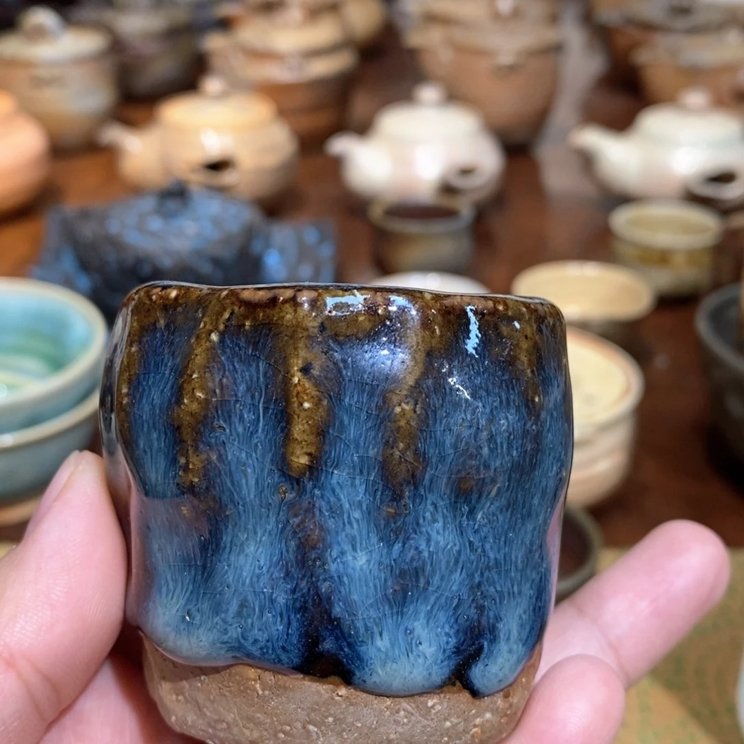 柴烧侘寂粗陶茶具