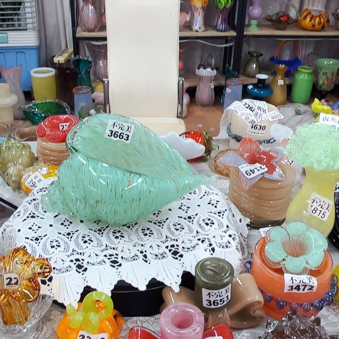 3663海螺 家悦琉璃工艺品不完美