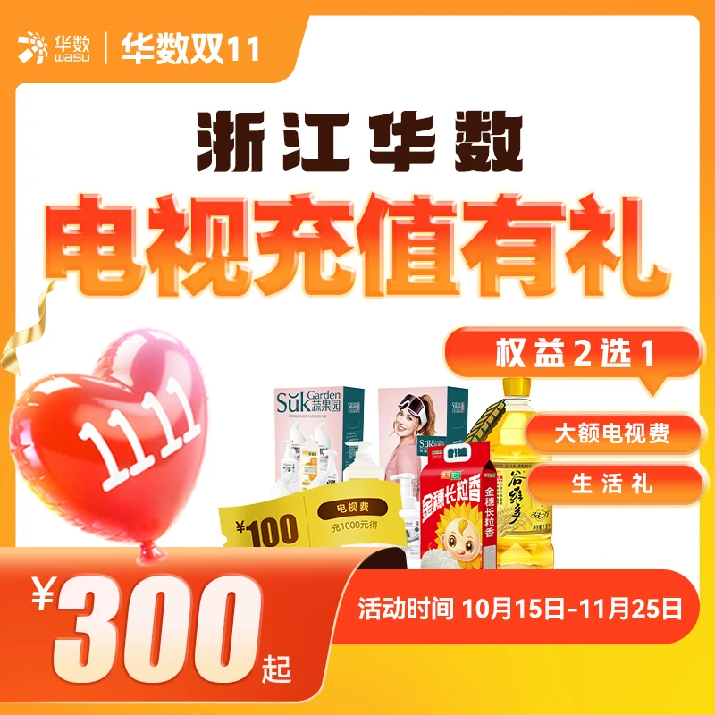 华数双十一 电视费充值（全省）