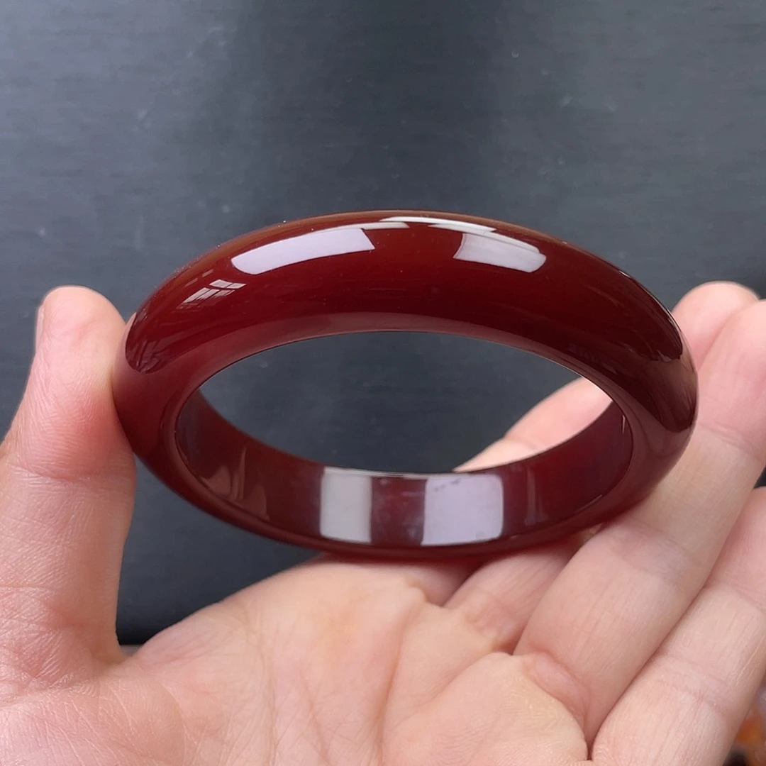 玛瑙/玉髓手镯未镶嵌59圈口