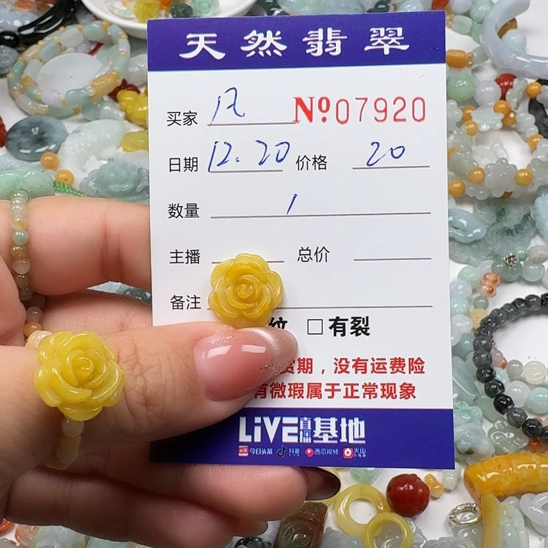 凡***学翡翠未镶嵌颈饰6666