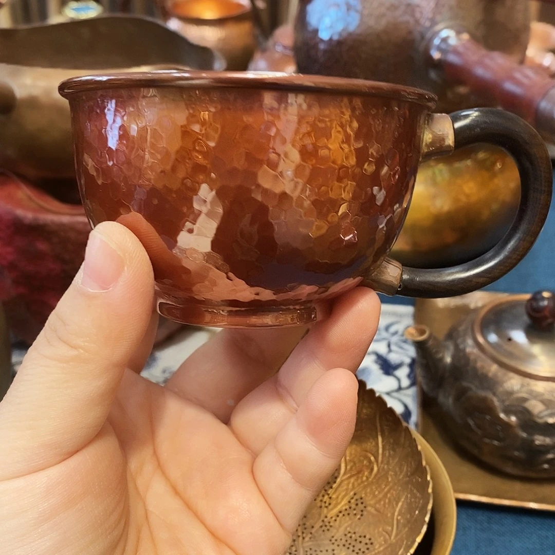 紫铜烤色款咖啡杯200毫升