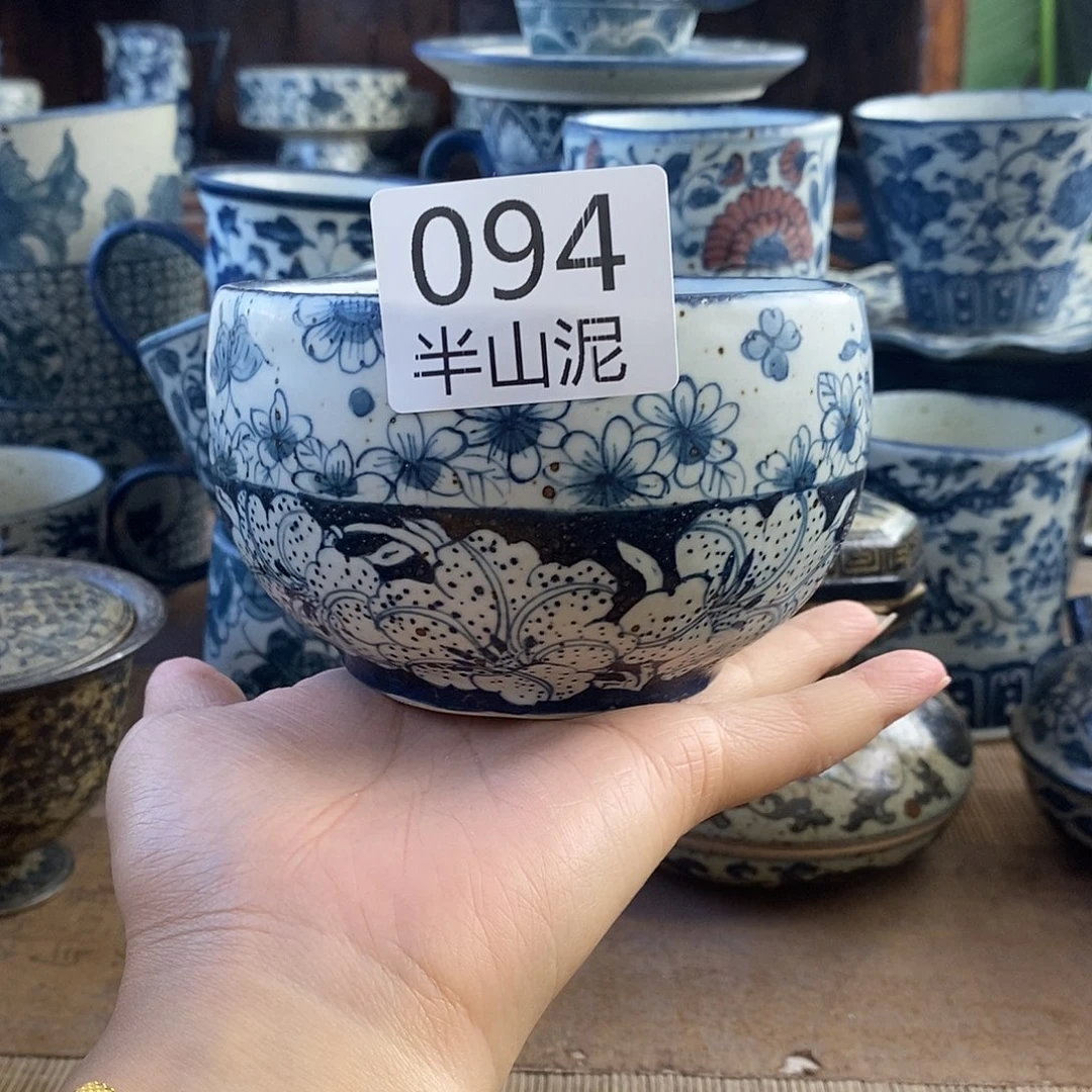 手工手绘青花高温陶瓷