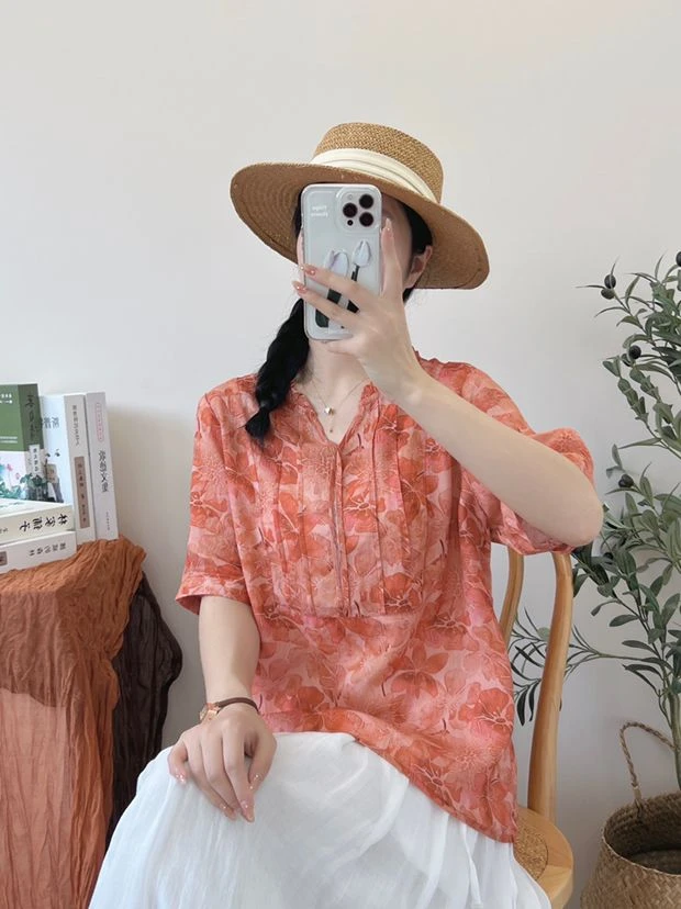 【刘姐苎麻01-30】苎麻复古国风透气夏季休闲宽松