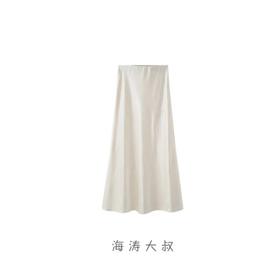 【海涛大叔】「鎏光缎影」净版百搭气质复古高腰鱼尾半身裙