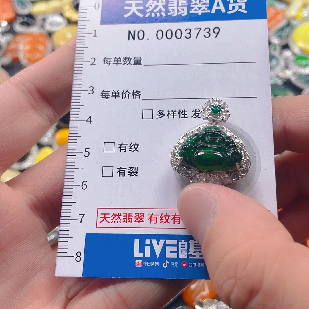 翡翠未镶嵌吊坠(不含链)