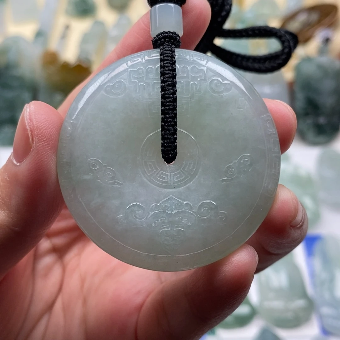 颈饰未镶嵌翡翠仿古平安扣