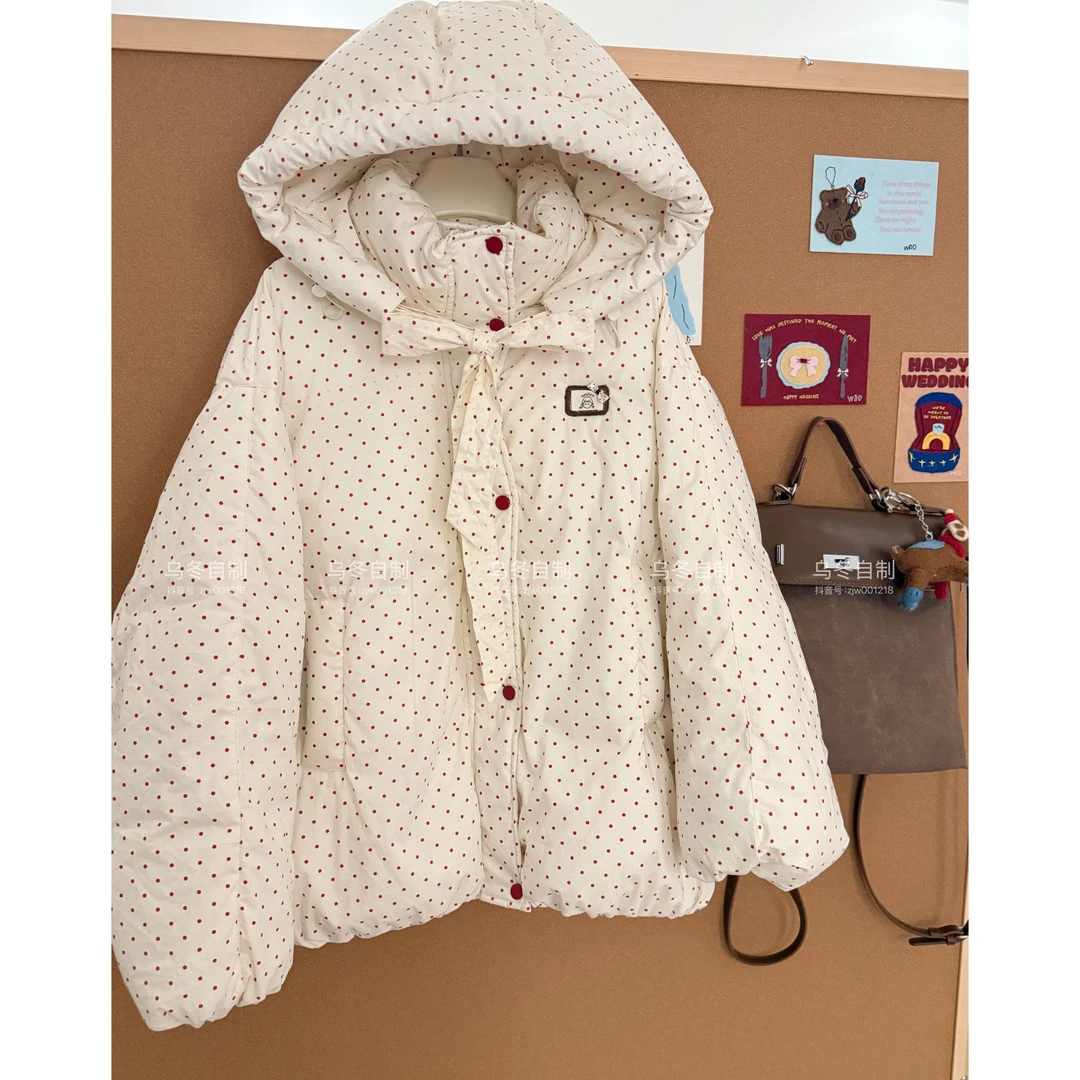 【乌冬自制】“双马尾女孩”冬款加厚棉服300g～帽子可拆卸