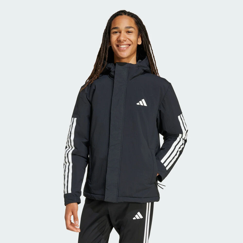 adidas阿迪达斯男子3S HOODED INS J厚棉服JY8303