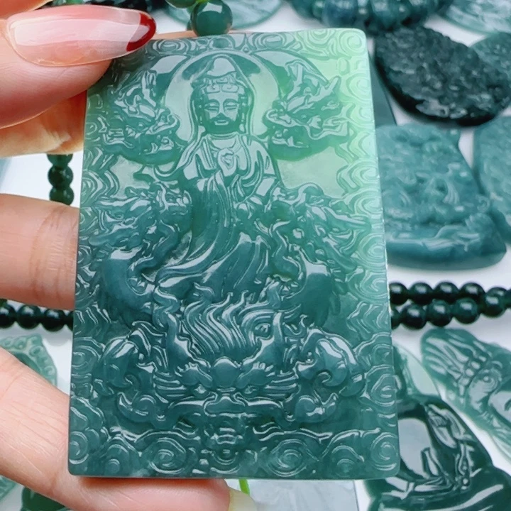 翡翠未镶嵌颈饰多样性发货天然A货翡翠