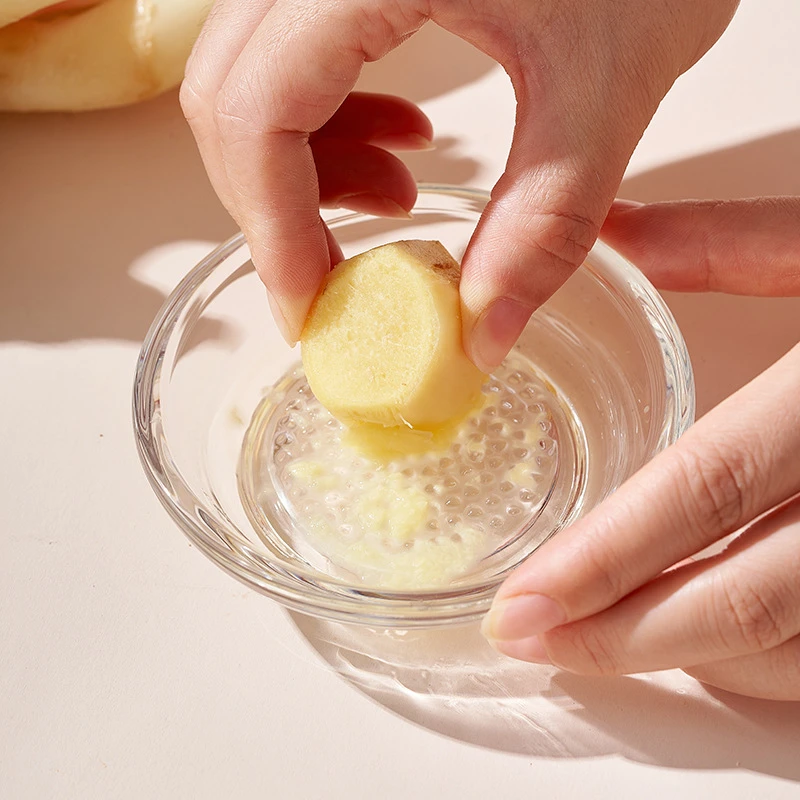 玻璃研磨火锅蘸料碟姜蒜专用碟研磨调料碟家用磨泥器烤肉小菜碟子