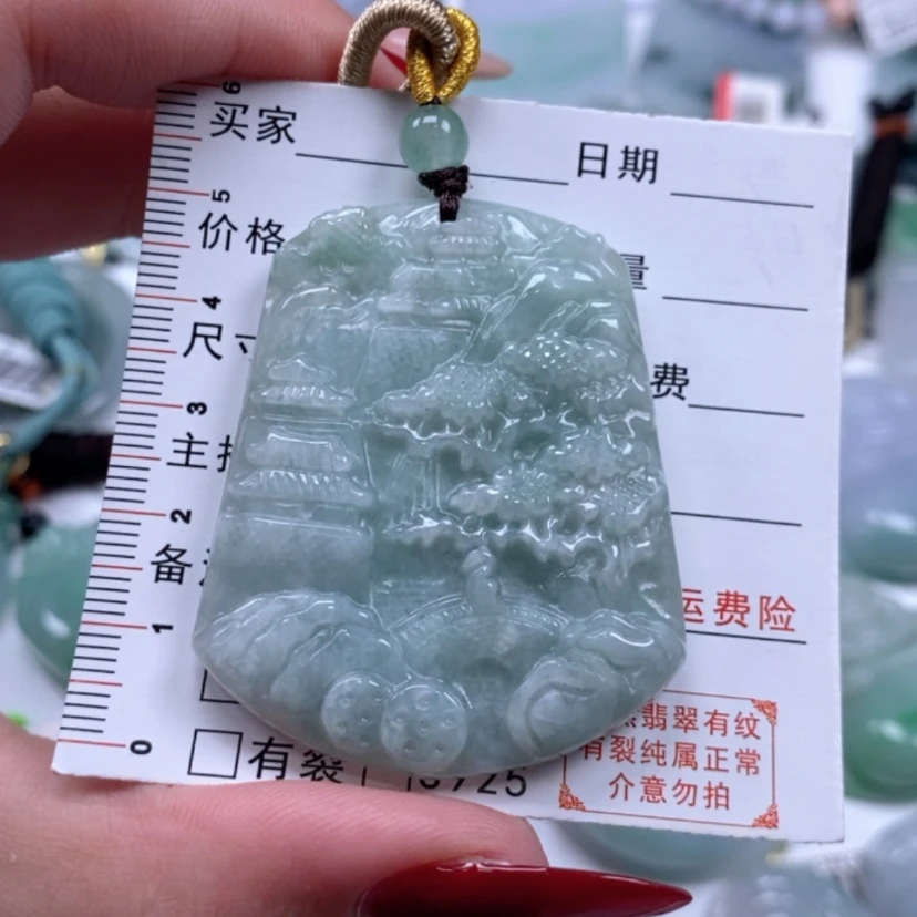 【闪购商品】翡翠18K金镶嵌颈饰