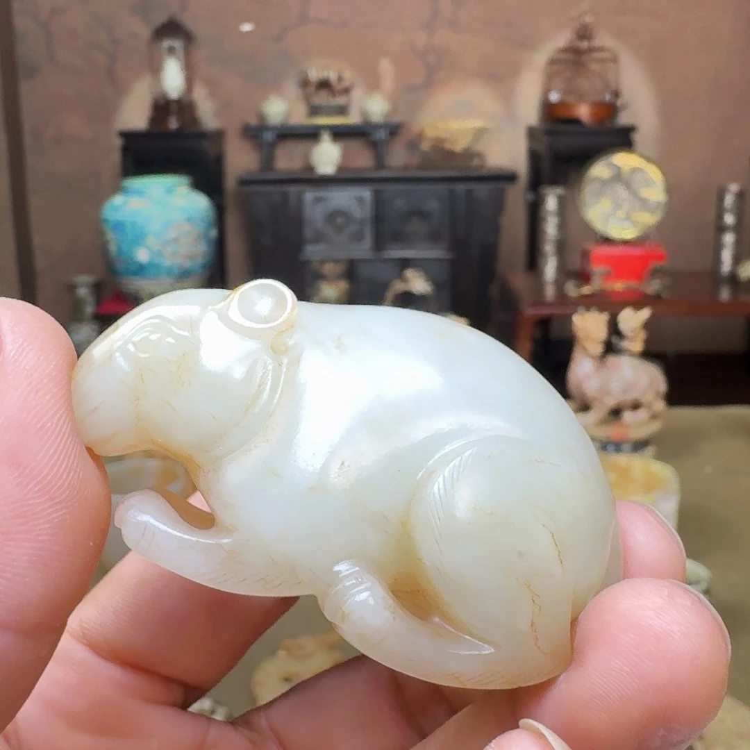 和田玉颈饰未镶嵌明*