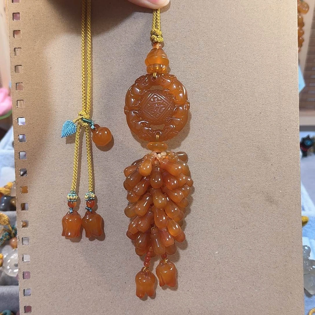 玛瑙/玉髓车挂福利款通货料子不挑带有包容点未镶嵌Y****…