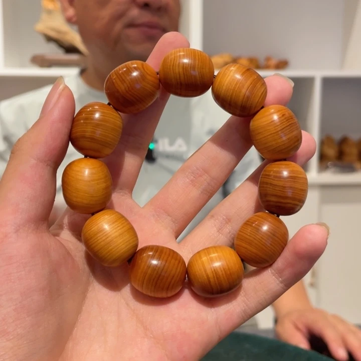 柏木（崖柏）路*丙红油枣型手串