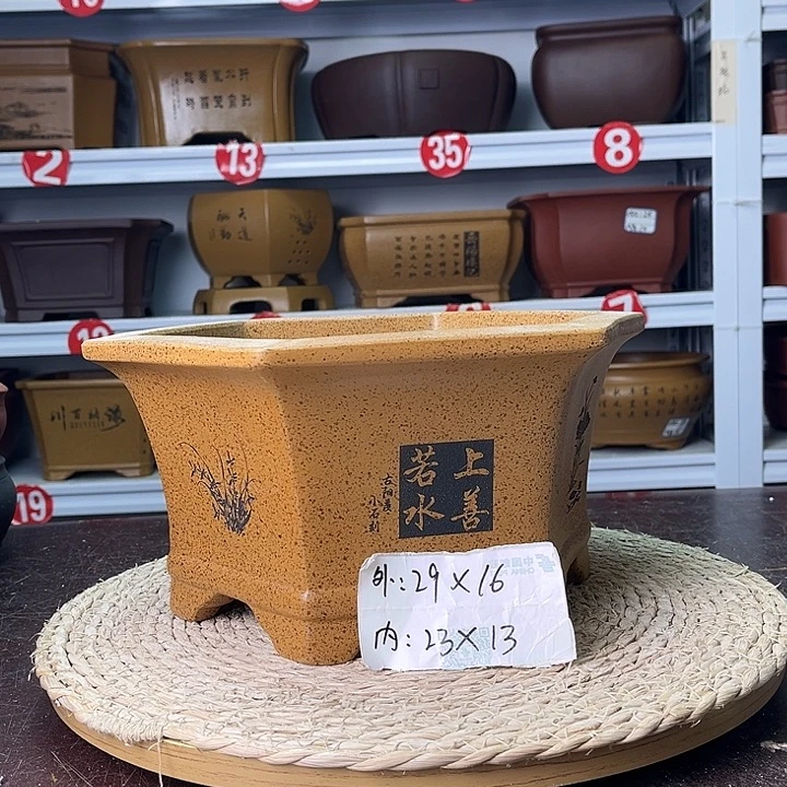 紫砂花盆你在一起