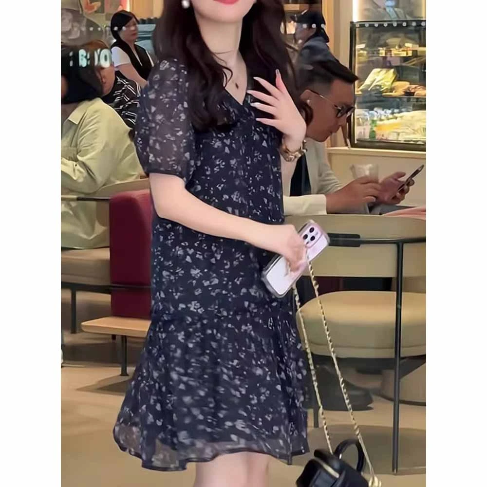 欧货重磅2025年夏季新款女装时尚碎花连衣裙高级感穿搭漂亮连衣裙