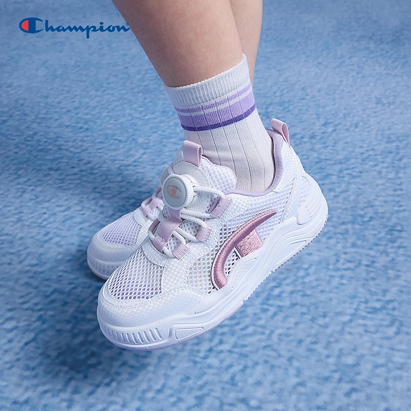 Champion冠军男童装2025春季新款日系复古潮流中大童男女板鞋