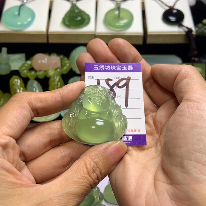 【闪购商品】蛇纹石玉未镶嵌颈饰净*