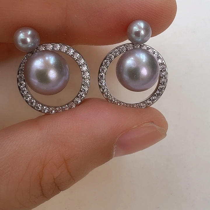 淡水珍珠未镶嵌耳饰