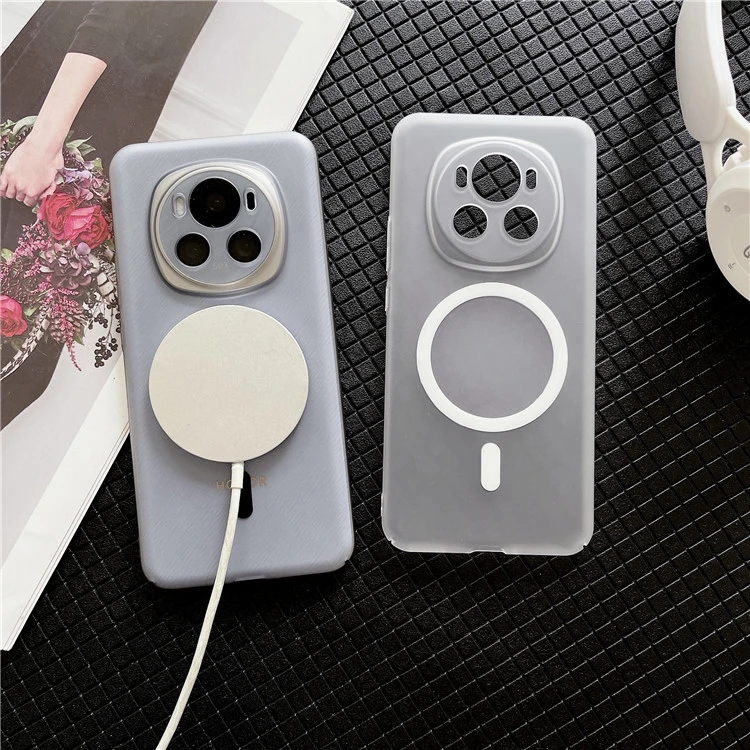 适用荣耀Magic7Pro磁吸肤感手机壳Magic6冰雾磨砂裸机手感硬壳5