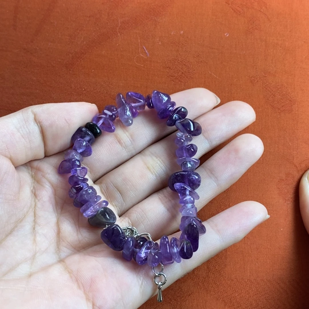 紫晶珠宝半成品未镶嵌手串